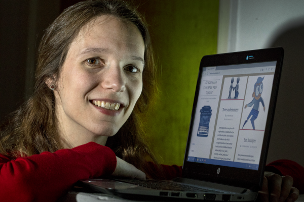 Mbo-docent Arine van den Bor (Beeld: Fred van Diem)