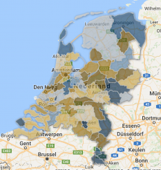 Swv's Primair Onderwijs: ontwikkeling solvabiliteit2 in 2016